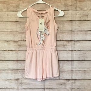 NWT Btween Unicorn Sequin Romper